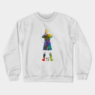 Soccer Player Girl Crewneck Sweatshirt